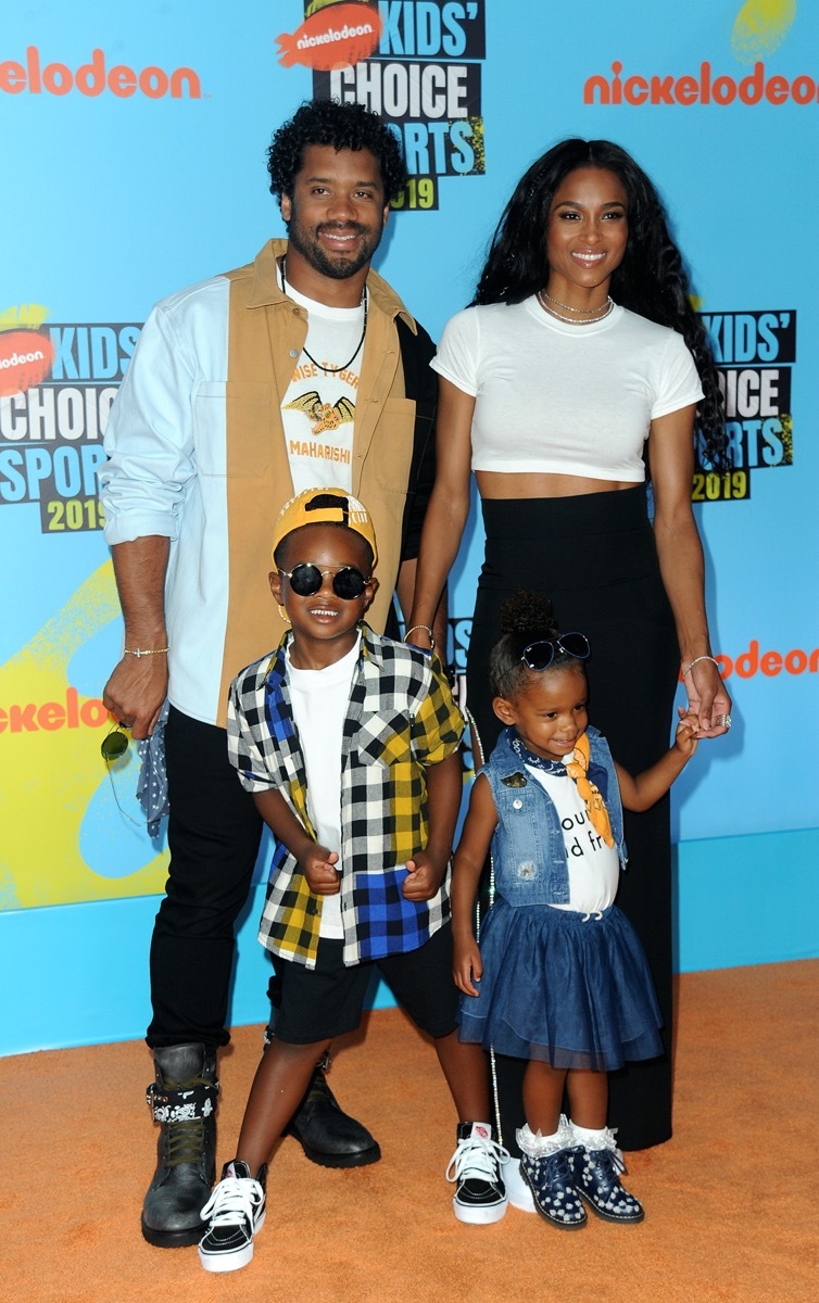 Russell Wilson, Ciara, and family
