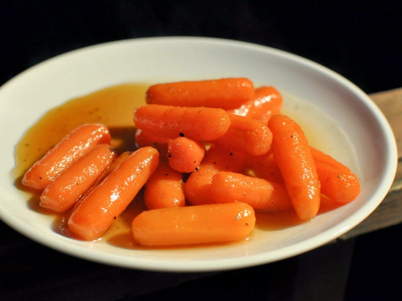 1. Honey Glazed Baby Carrots