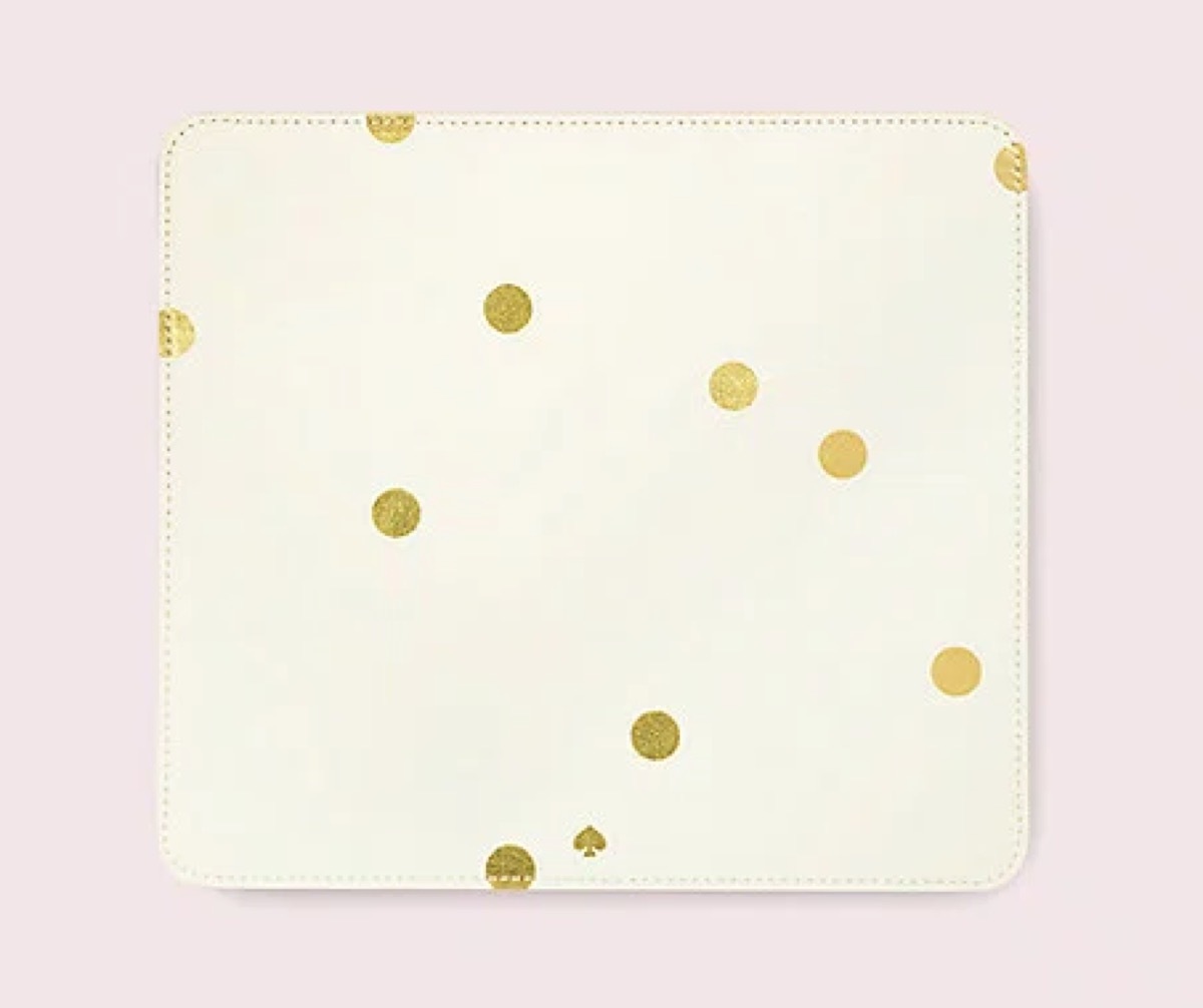kate spade gold dot mouse pad