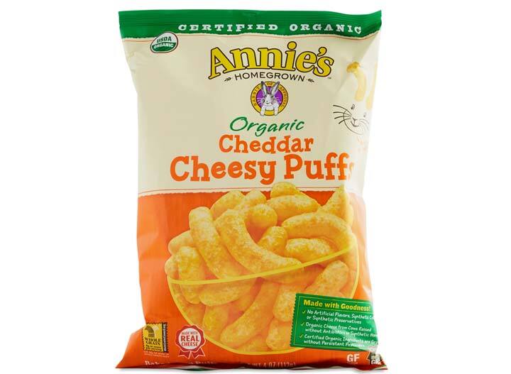 Annies cheddar cheesy puff