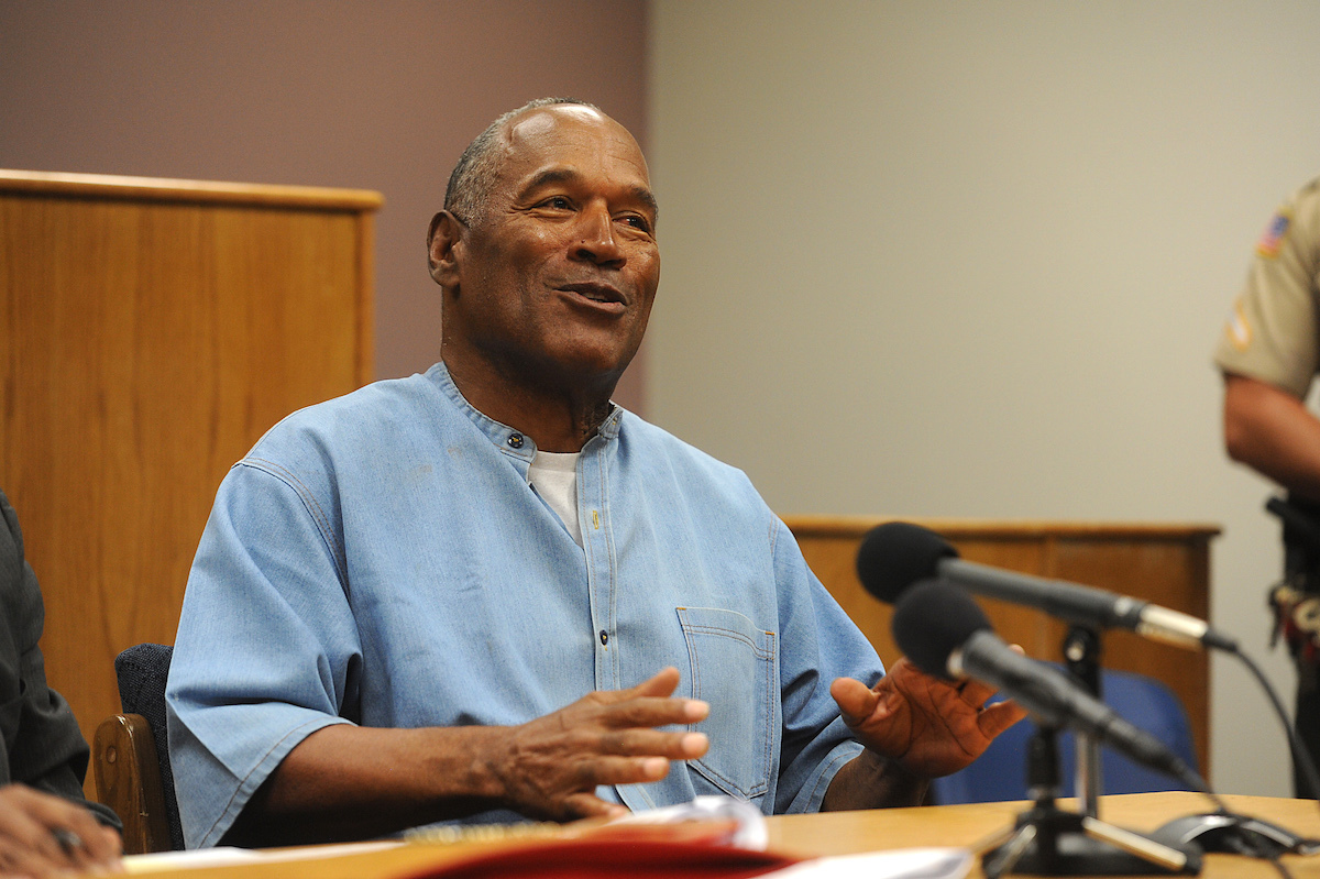 O.J. Simpson at his parole hearing in 2017