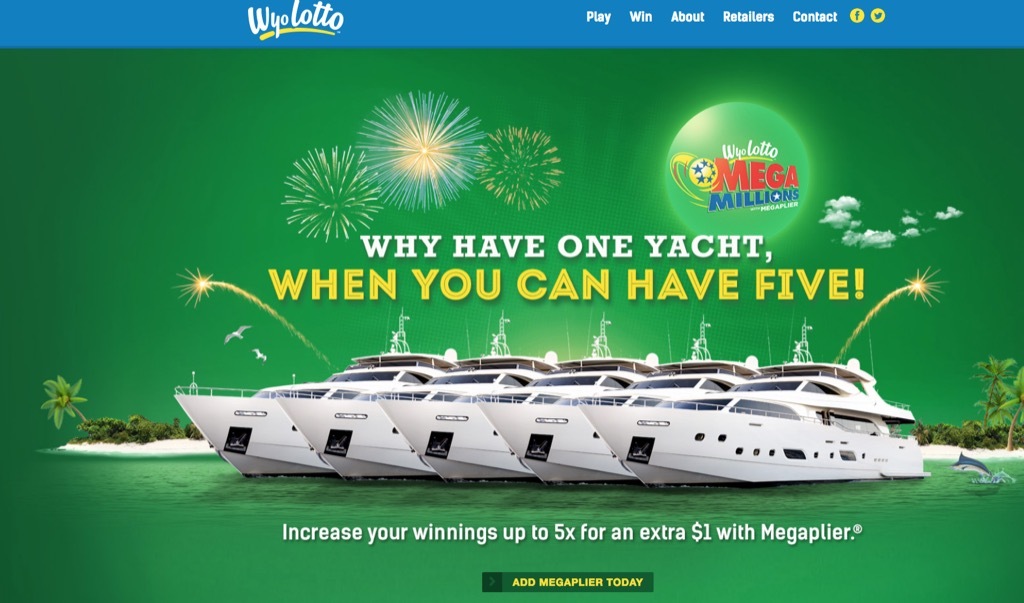 wyolotto website most popular web search in every state