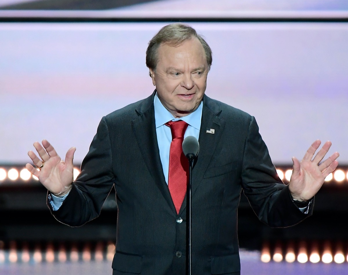 Harold Hamm, CEO, Continental Resources, makes remarks at the 2016 Republican National Convention held at the Quicken Loans Arena in Cleveland, Ohio on Wednesday, July 20, 2016. 