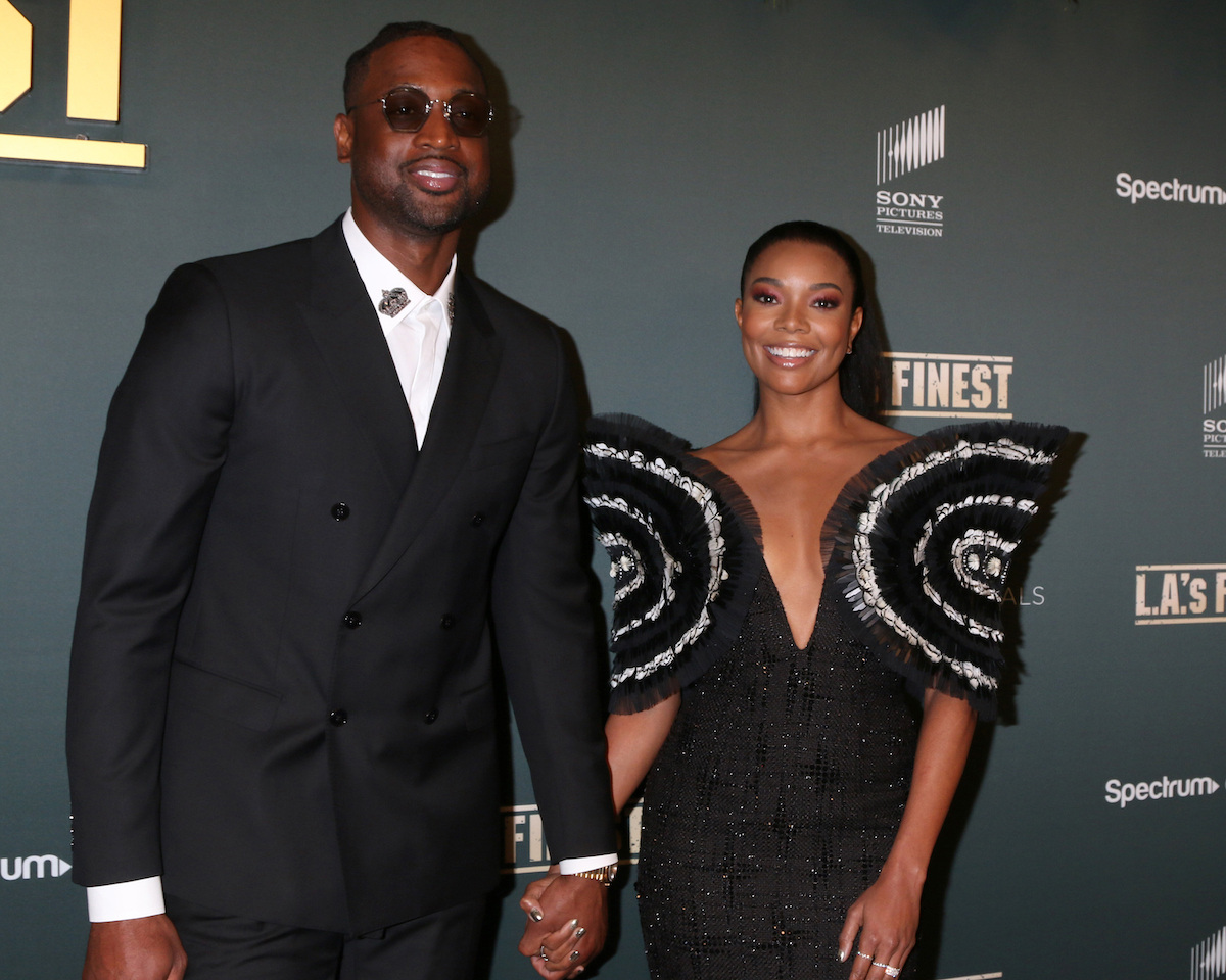 Dwyane Wade and Gabrielle Union at the premiere of 