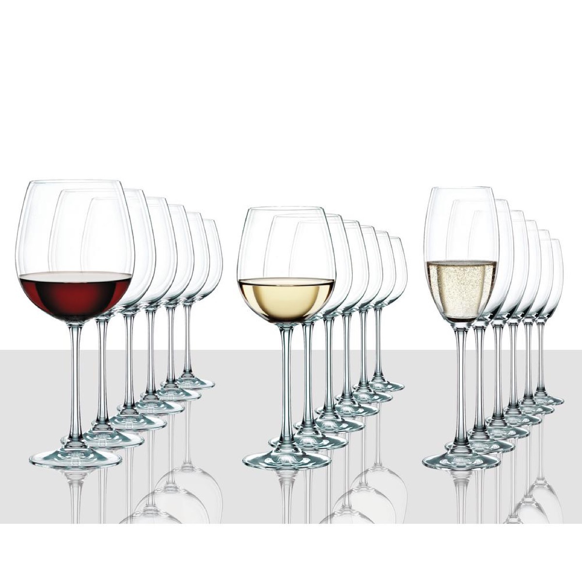 Wine glasses and champagne flutes