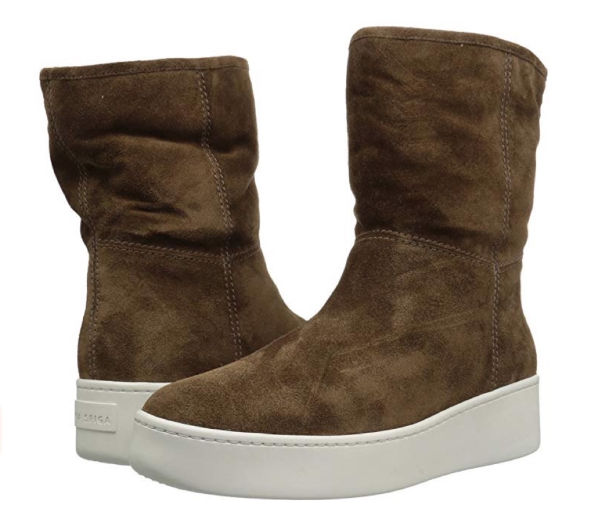 brown suede sneaker boots