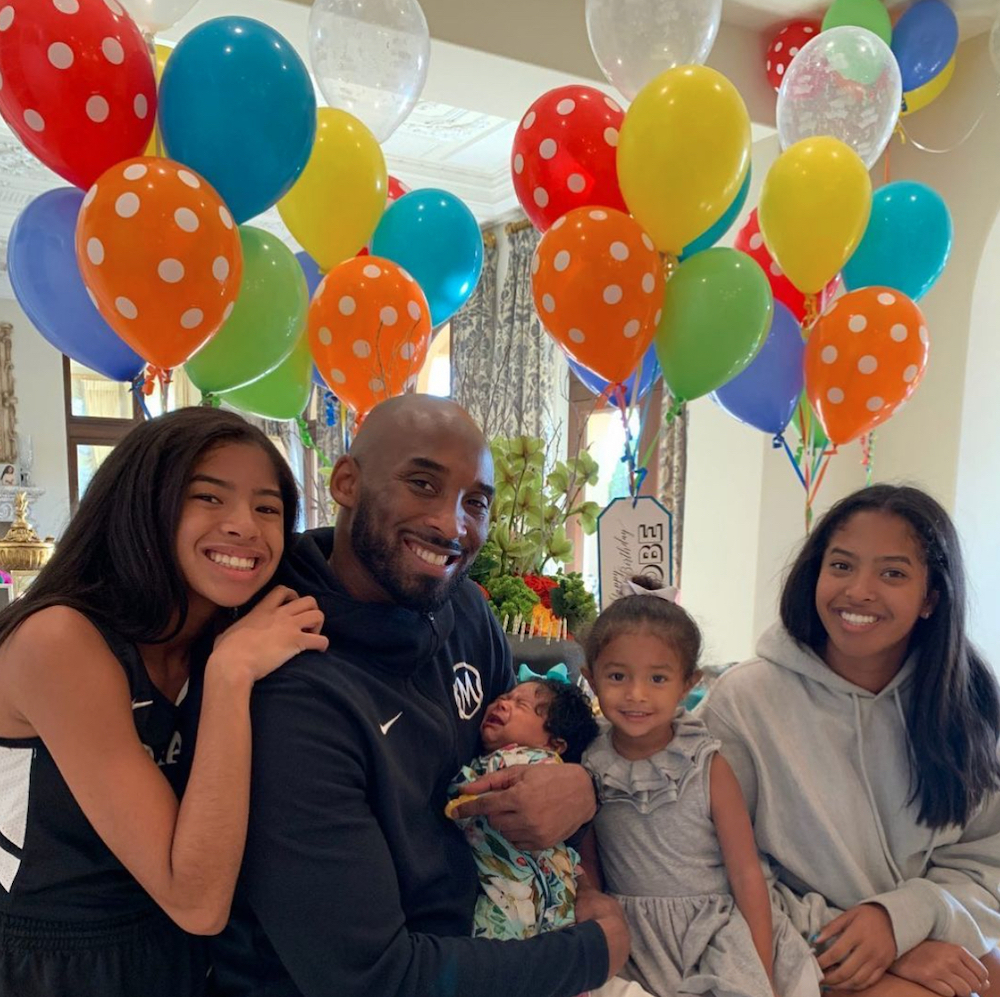 Kobe Bryant and daughters