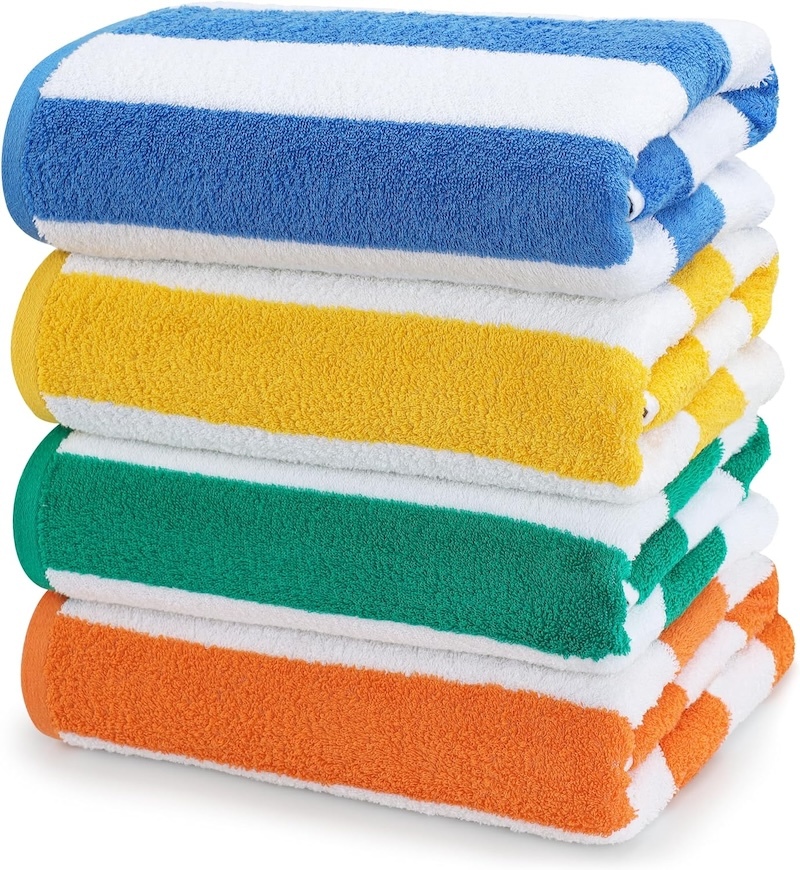 Four Utopia cabana towels