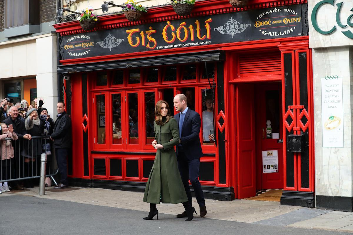 The Duke and Duchess of Cambridge meet local Galwegians after a visit to a traditional Irish pub in Galway city centre on the third day of their visit to the Republic of Ireland on Mar. 5 2020