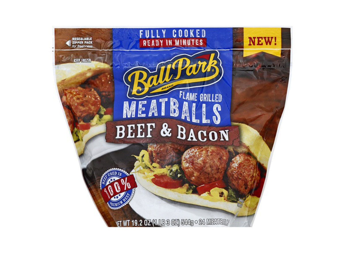 beef and bacon ball park meatballs