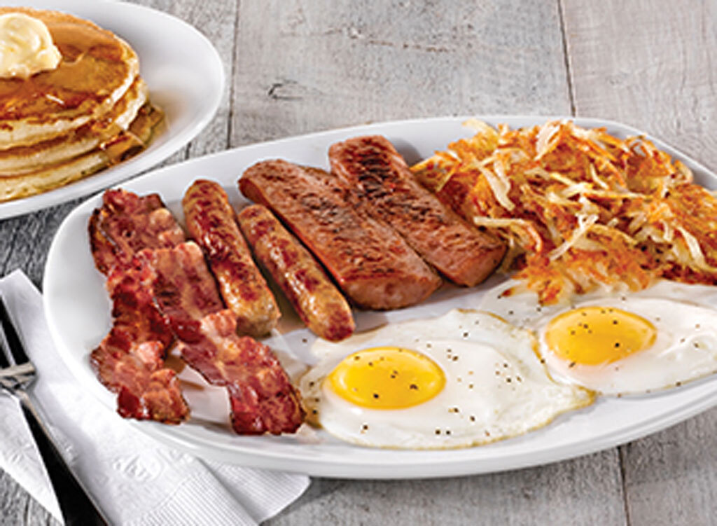 Perkins hearty man combo - worst and unhealthiest restaurant breakfasts in america