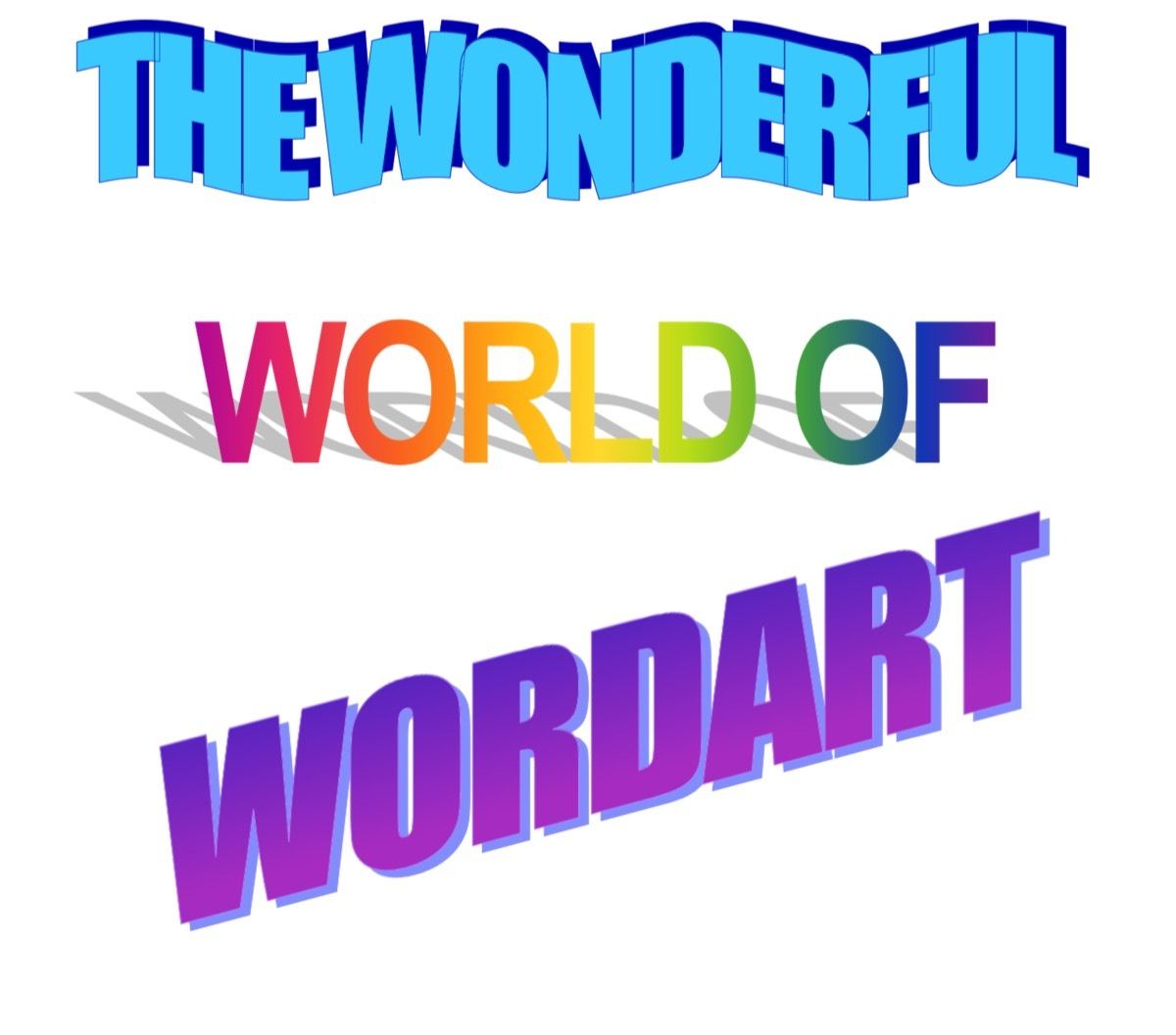WordArt from 1990s