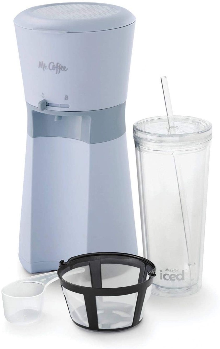 mr coffee iced coffee maker and tumbler