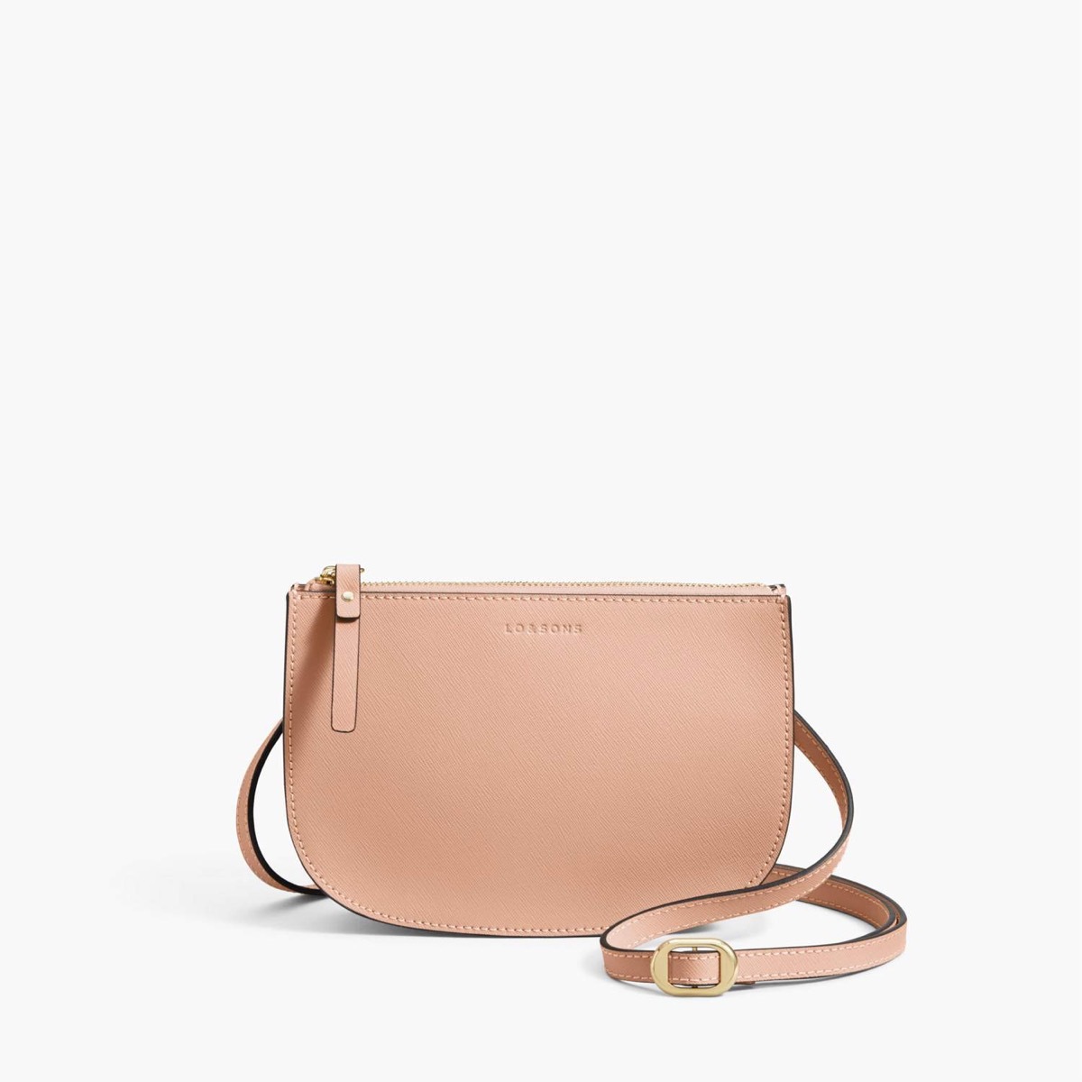 blush waverly 2 purse on white background