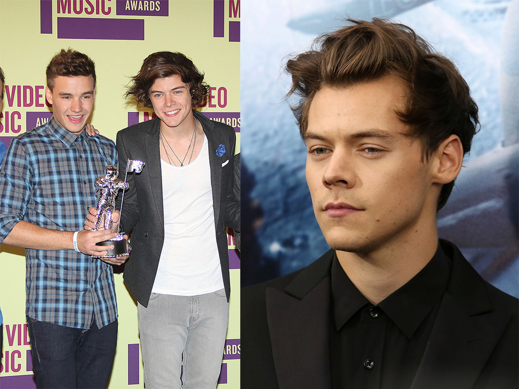 Harry Styles of One Direction hair transformation