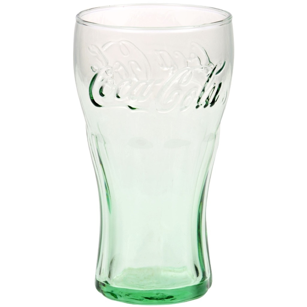 Original green coca cola glass