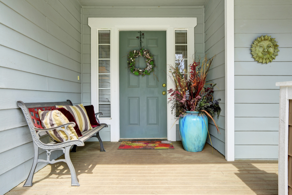 Decorated Front Porch Boosting Your Home's Curb Appeal