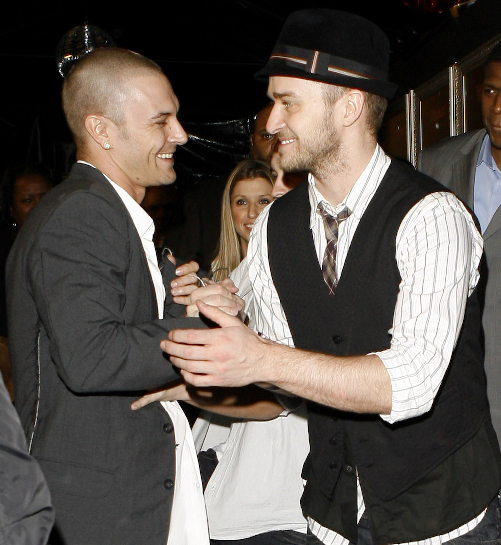 Kevin Federline and Justin Timberlake in 2007