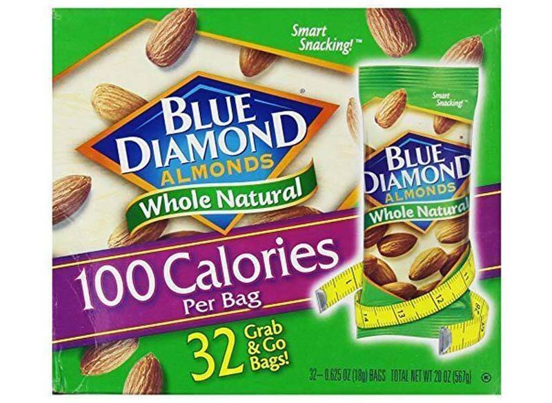 Blue diamond almond packages