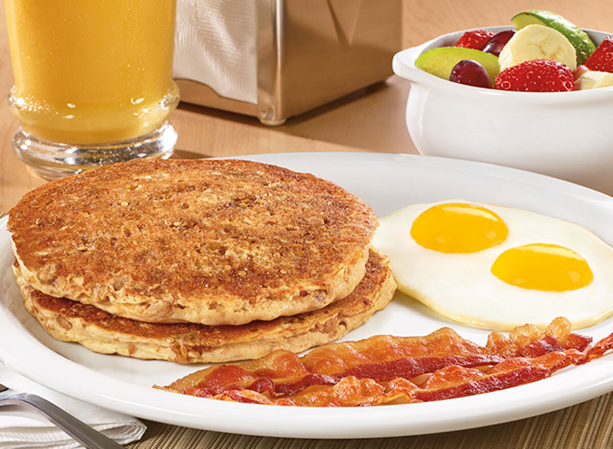 Hearty 9-grain pancake breakfast