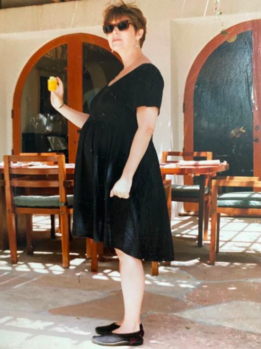Pregnant Carrie Fisher on Billie Lourd's Instagram