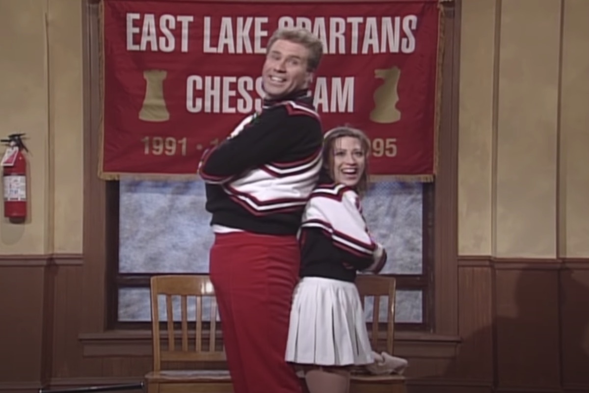 will ferrell and cheri oteri as the spartan cheerleaders on 