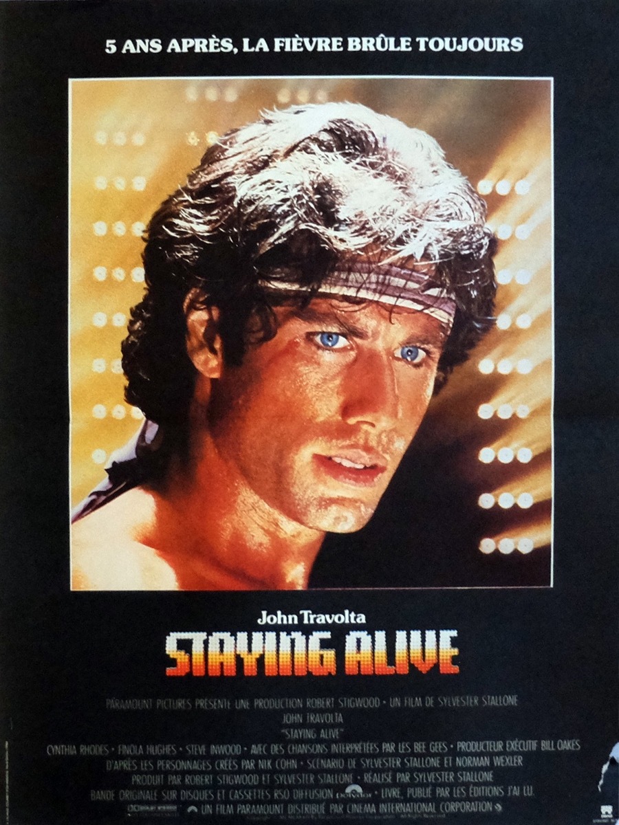staying alive movie poster, stars directing movies