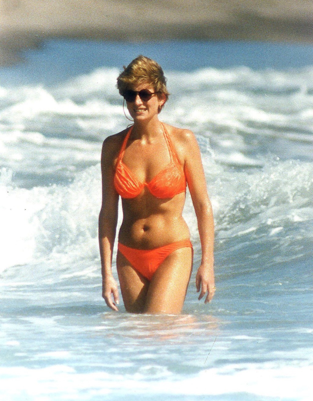 Princess Diana in a bathing suit