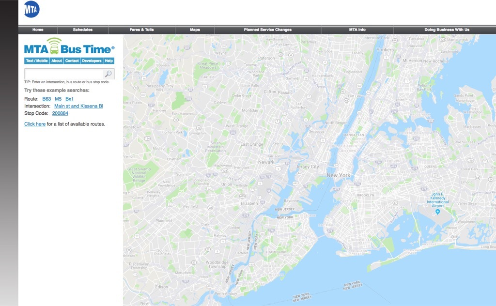 mta bus time website most popular web search in every state