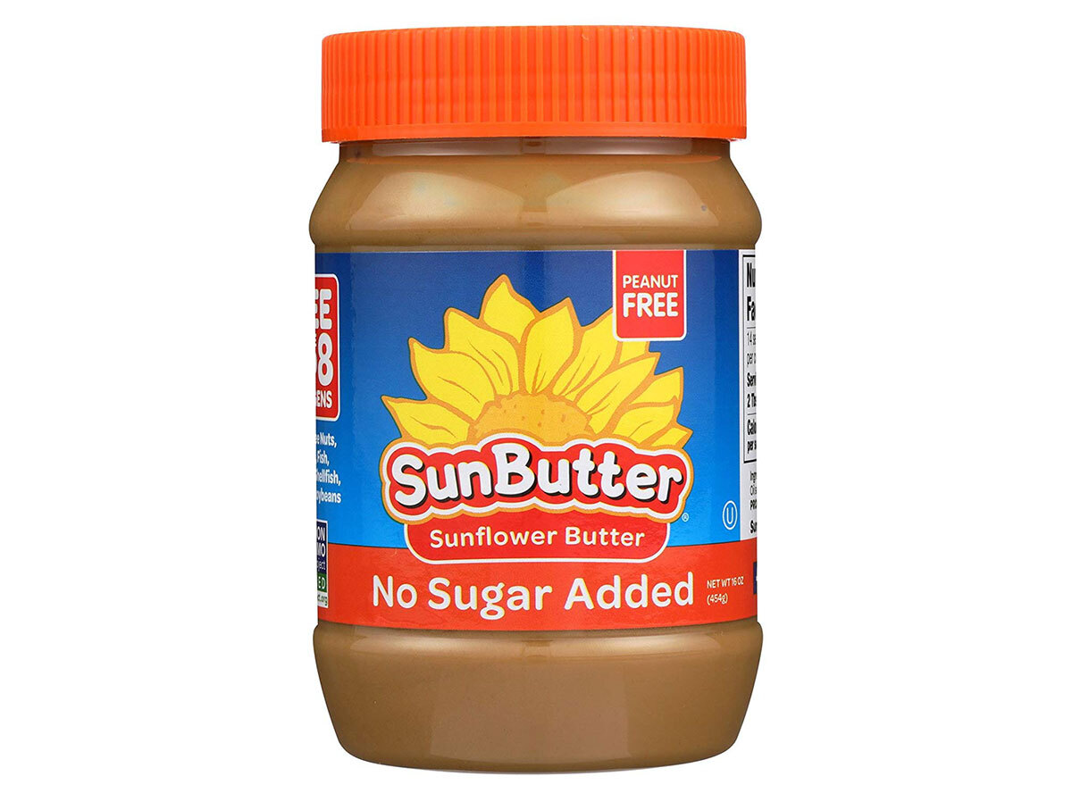 no sugar added sun butter jar