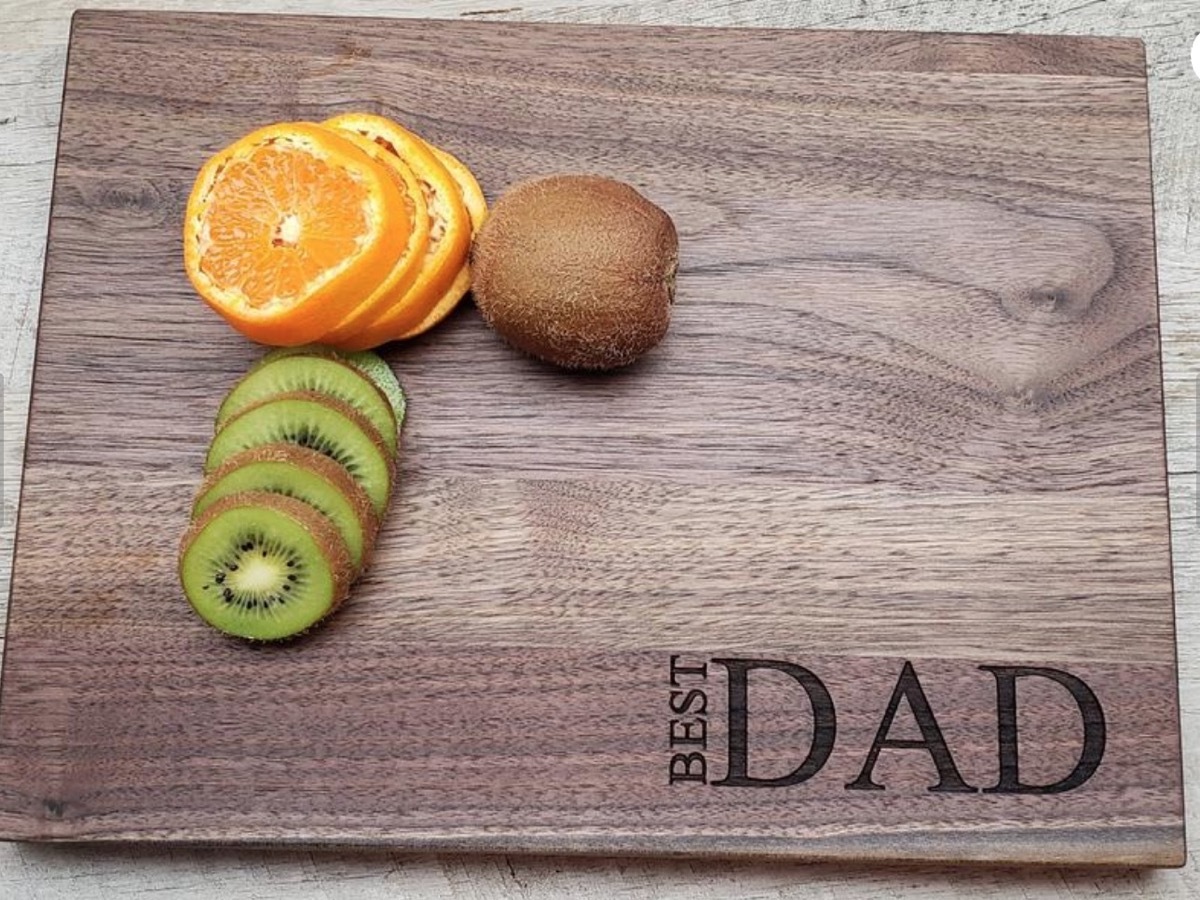 customized cutting board, father's day gifts, gifts for dad