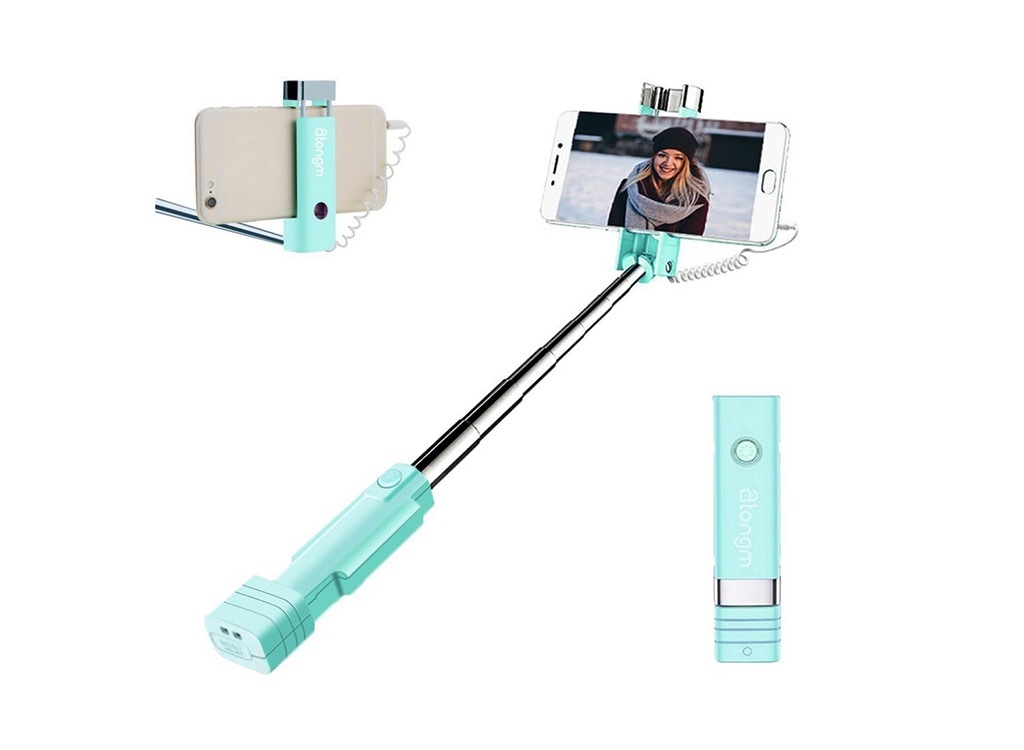 Teal selfie stick useless brilliant products