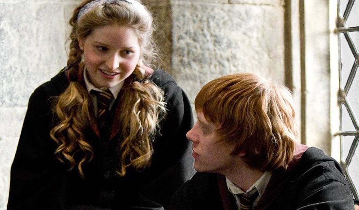 Jessie Cave and Rupert Grint in 
