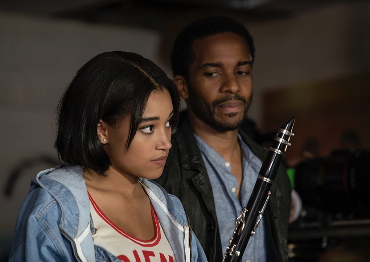 Amandla Stenberg and Andre Holland in The Eddy