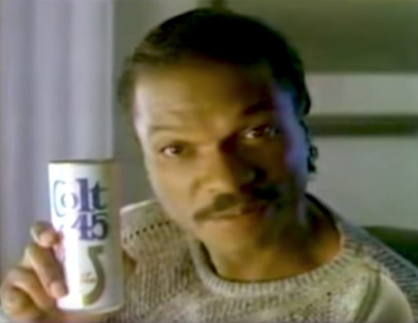 Billy Dee Williams Colt 45 Celebrity Commercials