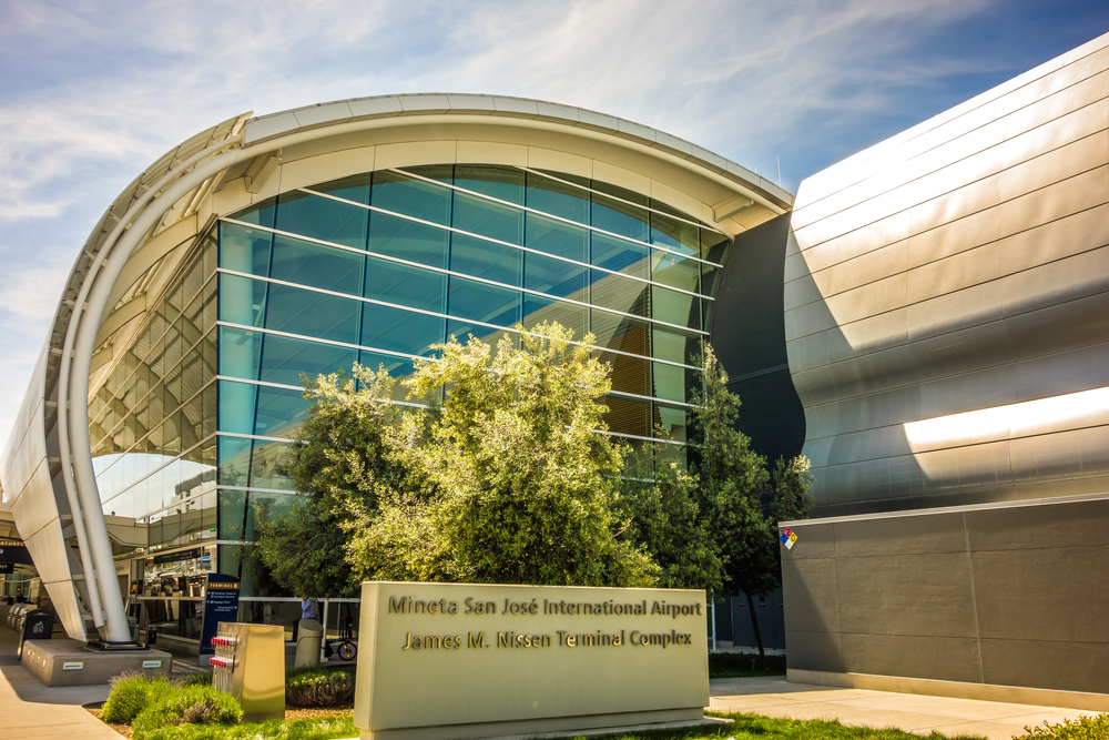 The exterior of San Jose Airport