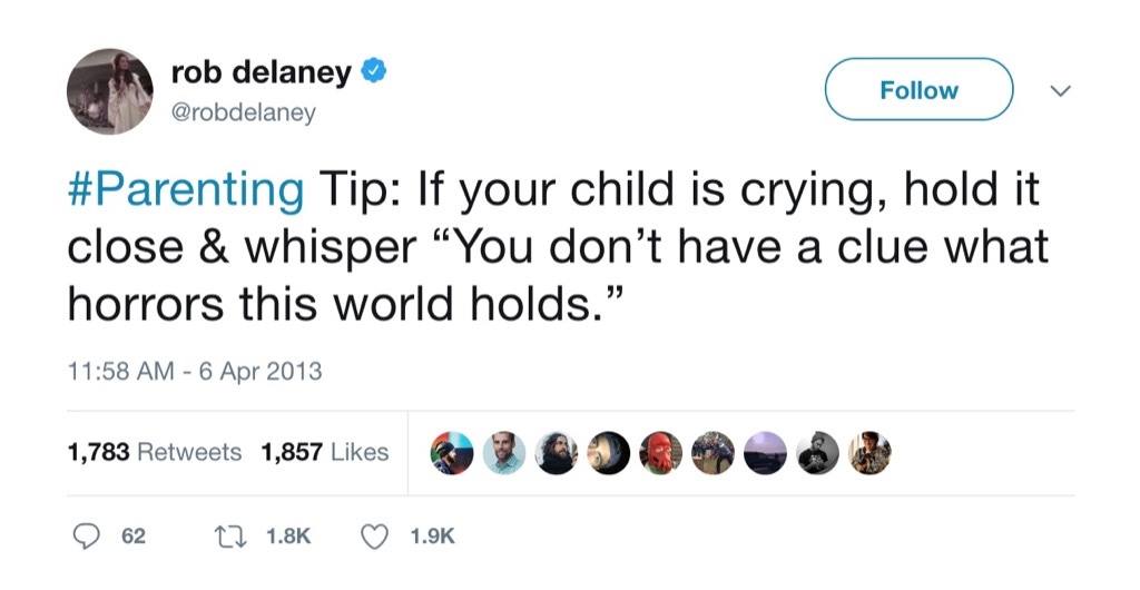 Rob Delaney Funniest Parenting Tweets