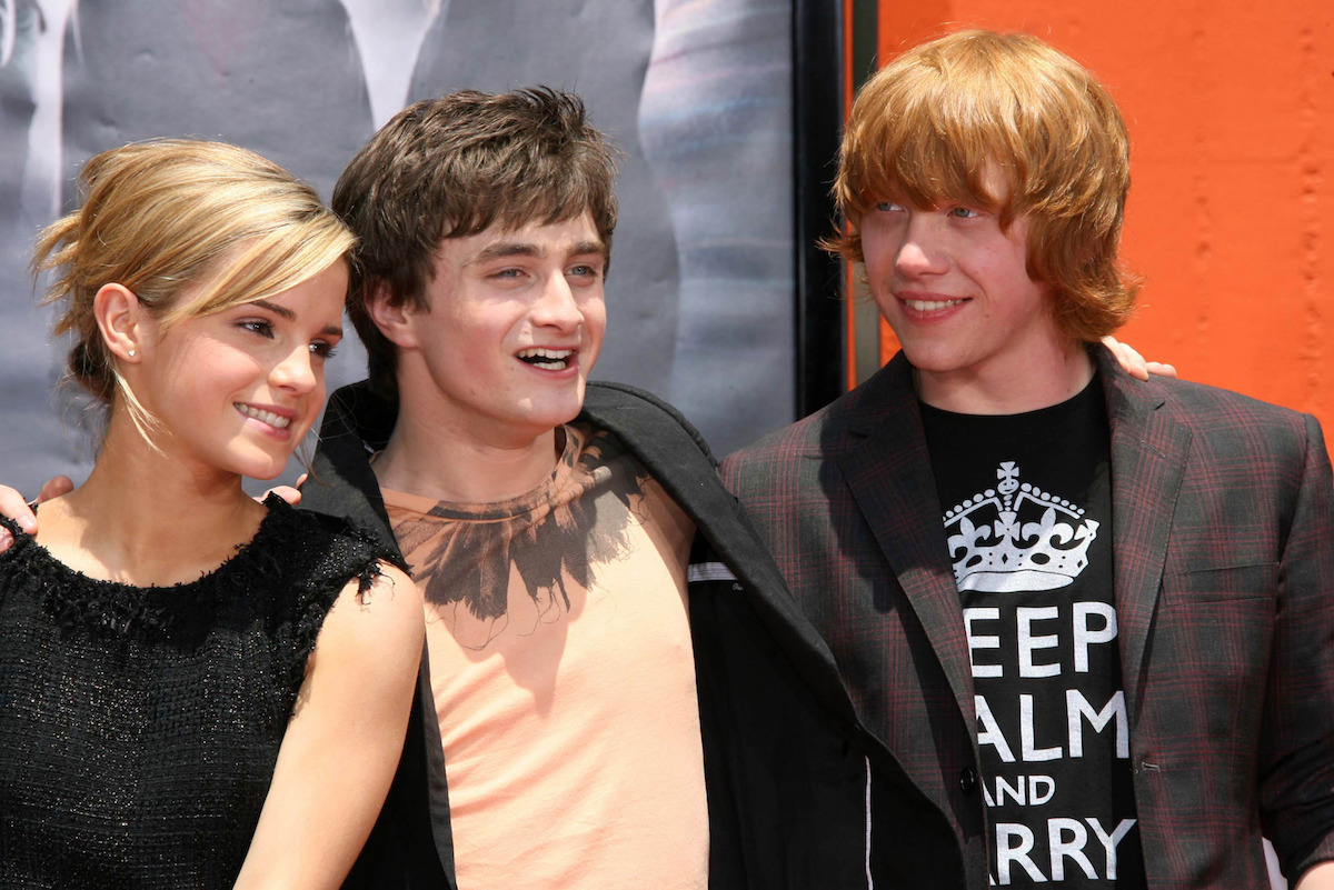 Emma Watson, Daniel Radcliffe, Rupert Grint 2007