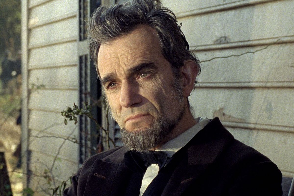 Daniel Day-Lewis as United States President Abraham Lincoln in the 2012 movie 