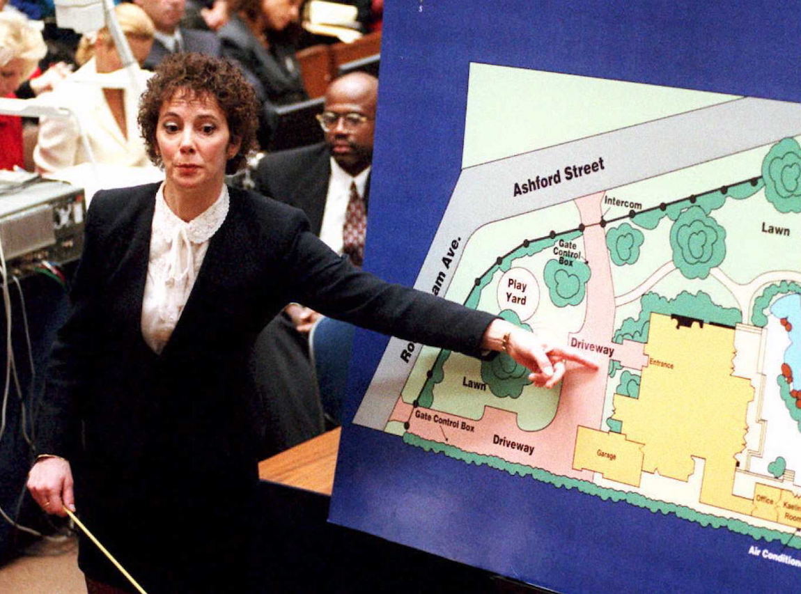 Marcia Clark during O.J. Simpson's trial in 1995