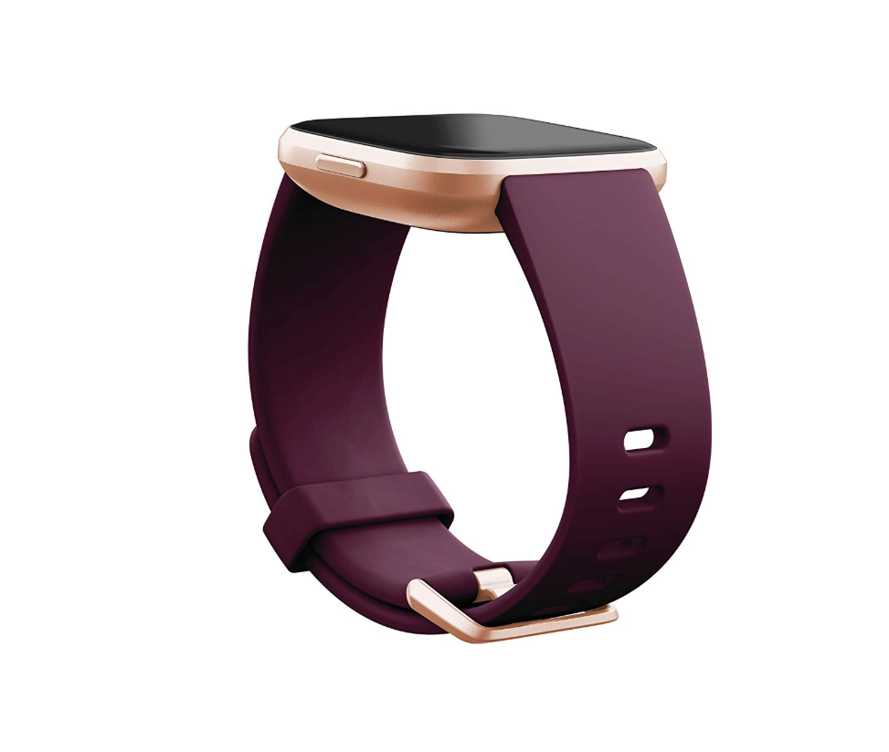 fitbit versa with purple band