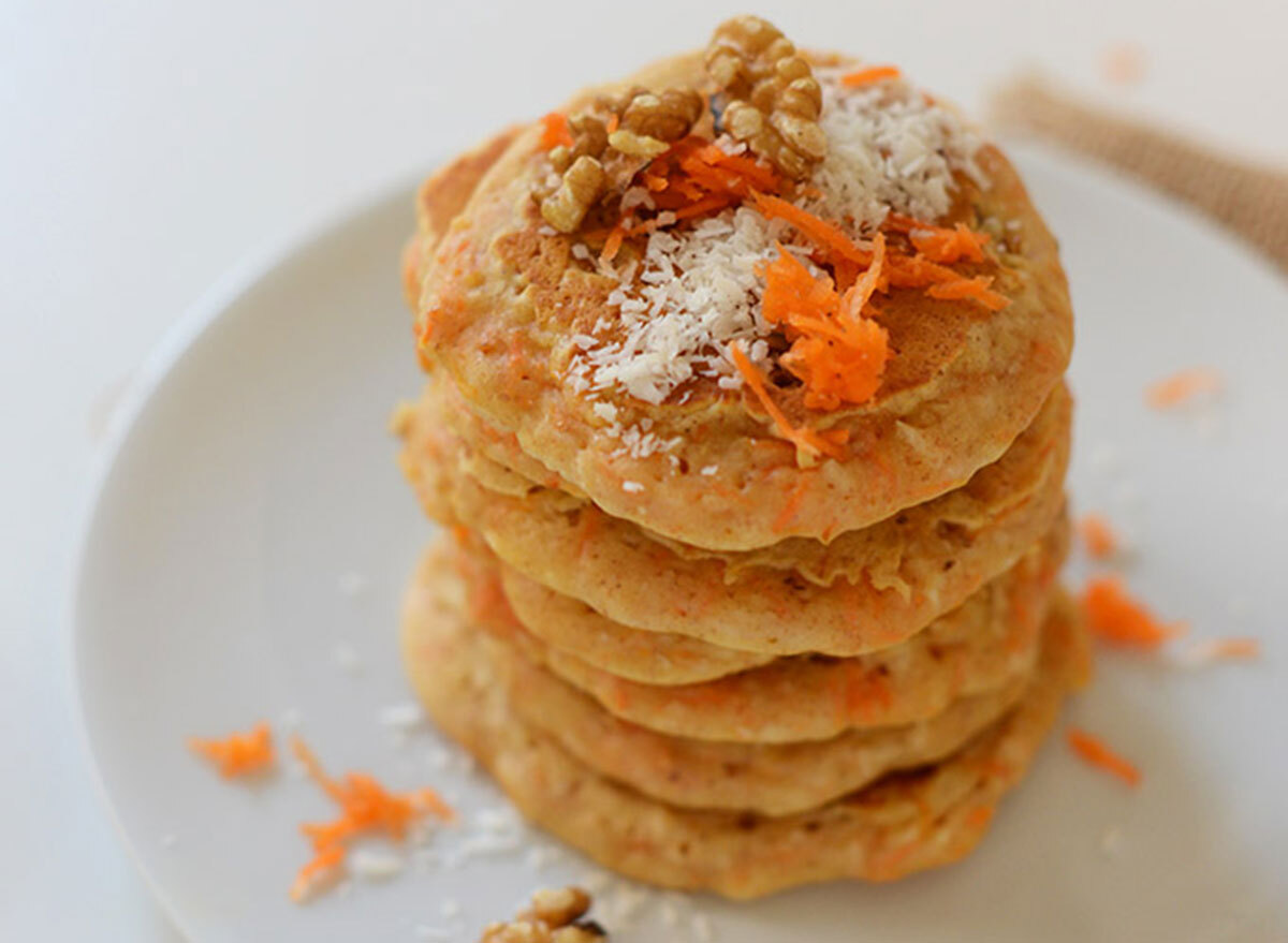 carrot coconut pancakes