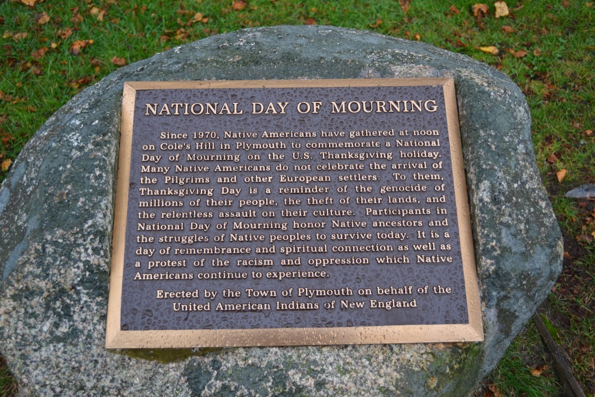 National Day of Mourning thanksgiving facts