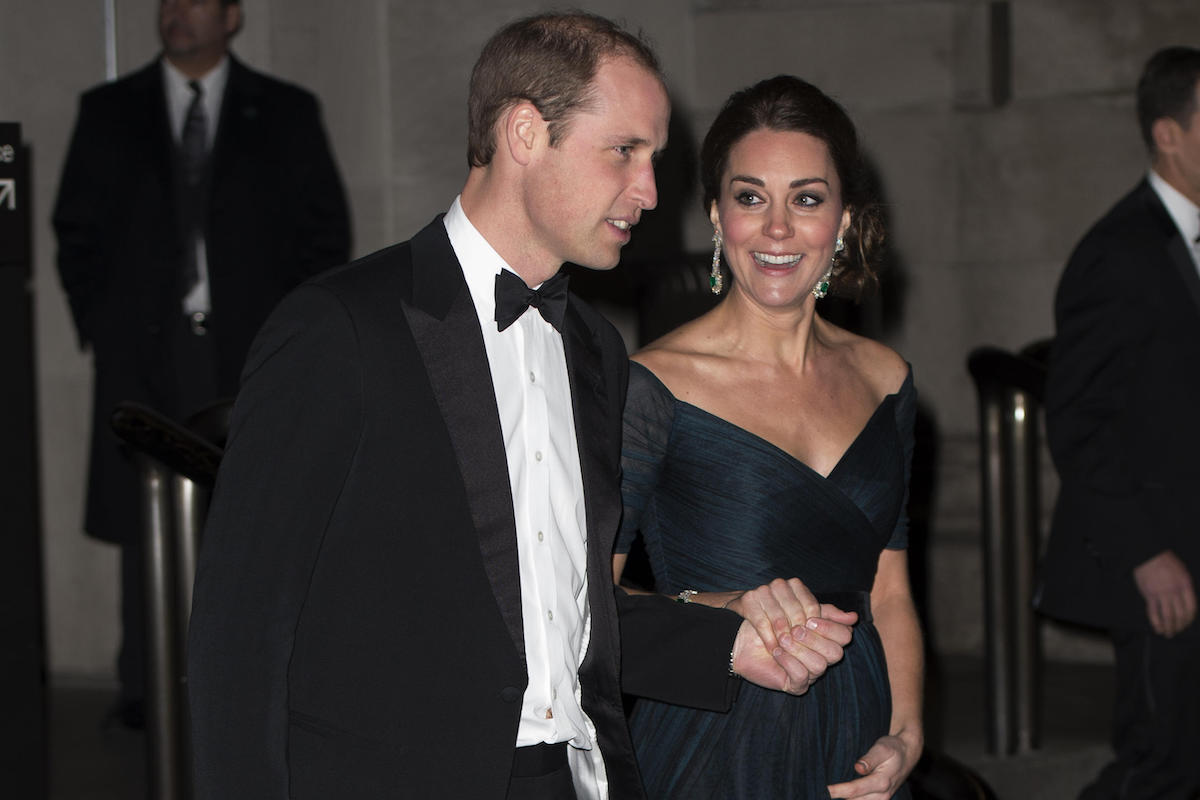 The Duke and Duchess of Cambridge at the St Andrews 600th Anniversary Dinner at the Metropolitan Museum of Art in New York during their visit in 2014