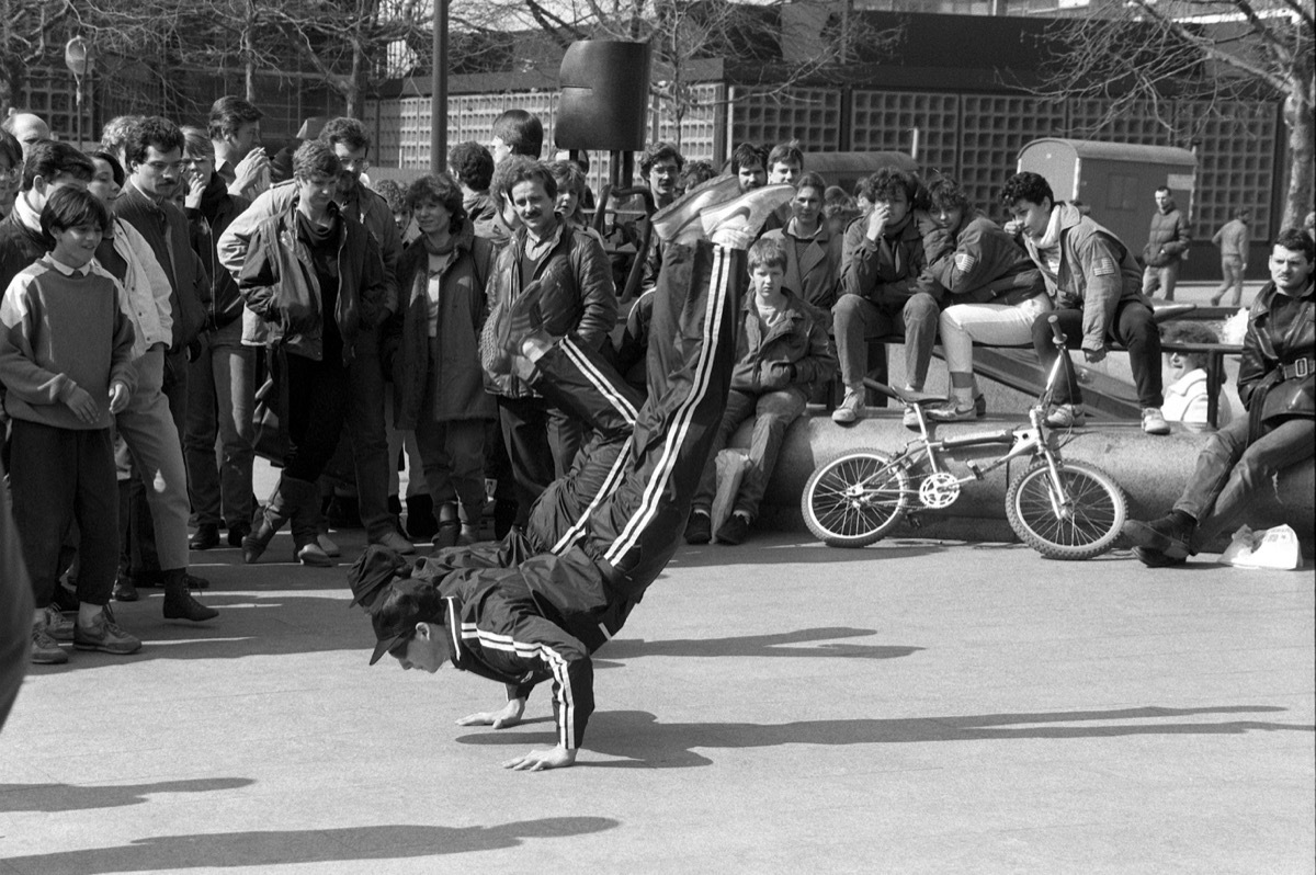 kids breakdancing, 1980s nostalgia