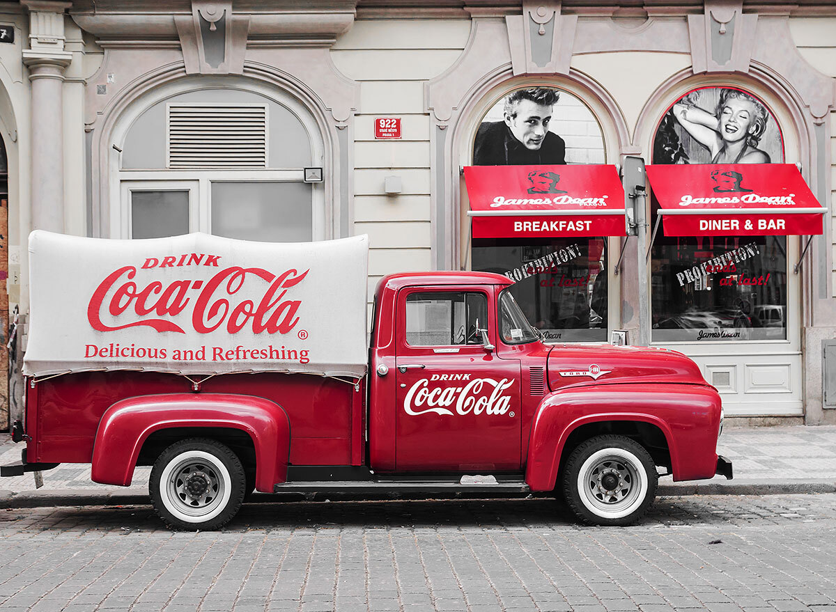 vintage coke truck