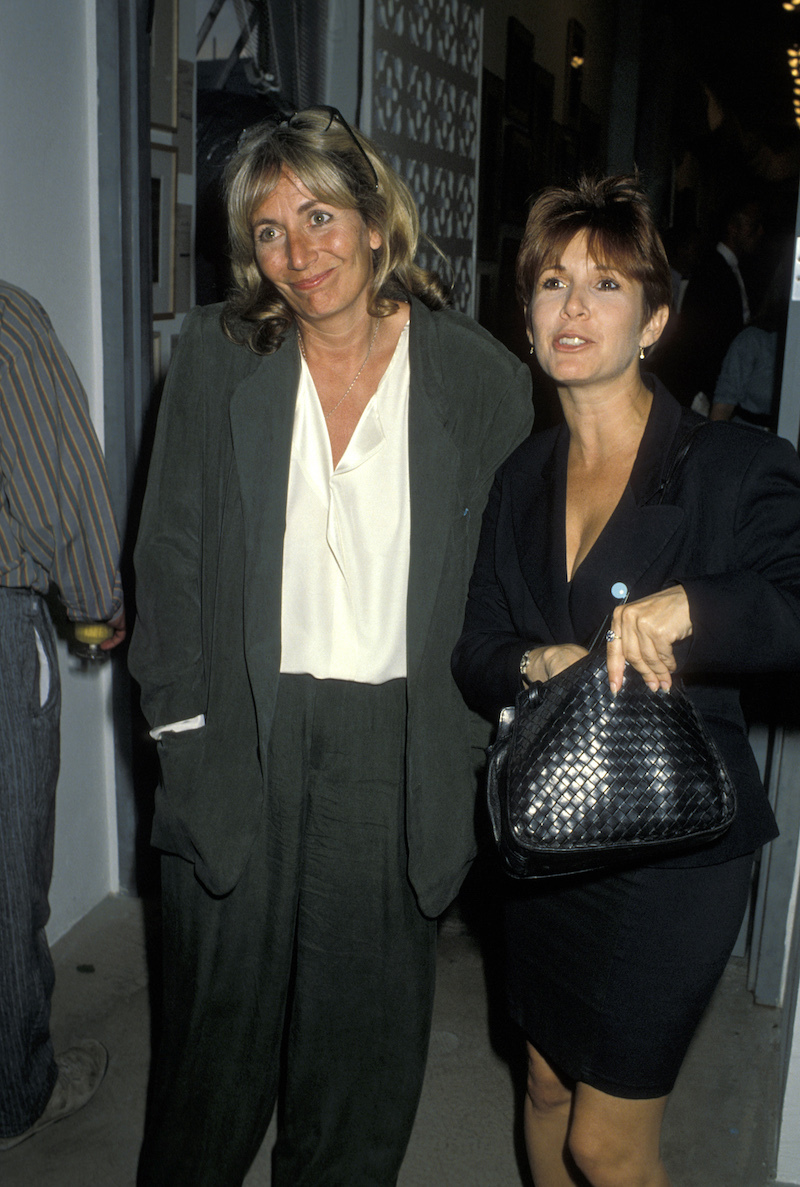 Penny Marshall and Carrie Fisher at 