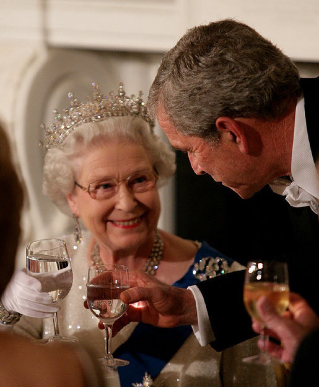 Queen Elizabeth only wears her tiara at night