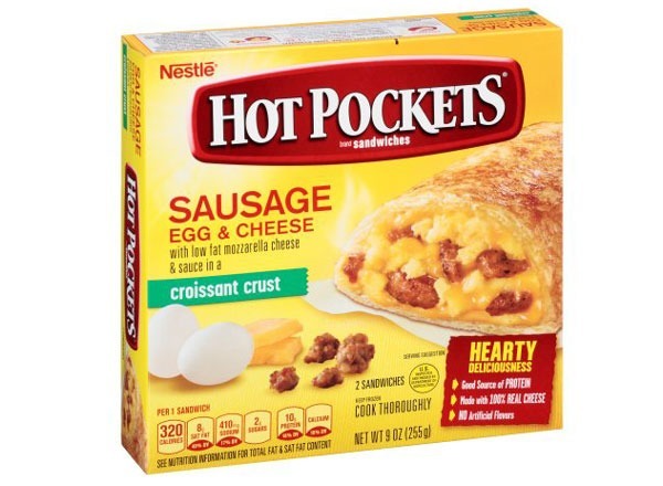 hot pockets sausage egg & cheese