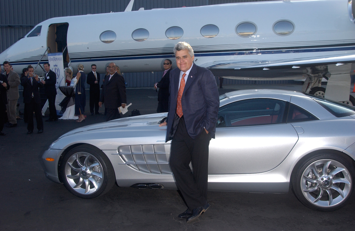 Jay Leno at a charity event at the Santa Monica Airport in 2004